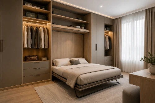 Wardrobes and living beds